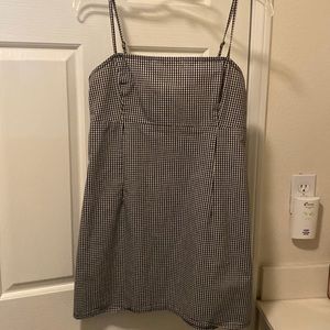 Checkered mini dress